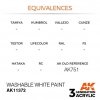 AK Interactive AK11372 Washable White Paint 17ml
